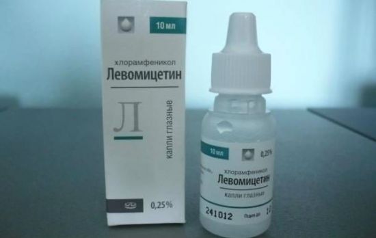 Капли левомицетина
