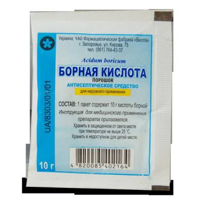 Порошок борной кислоты