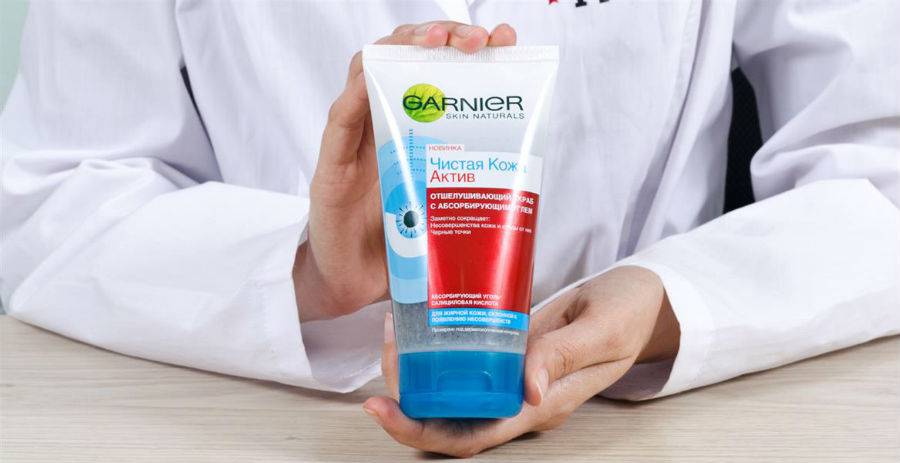 Скраб с углем Garnier