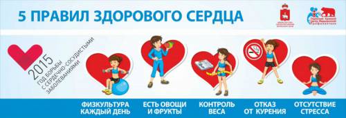 5 правил здорового сердца