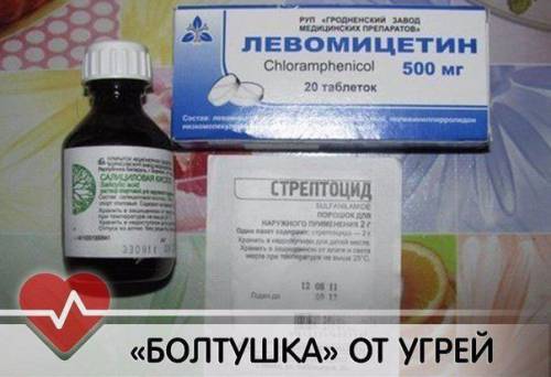 Компоненты для болтушки от прыщей