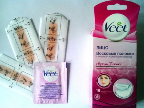 Восковые полоски Veet для лица